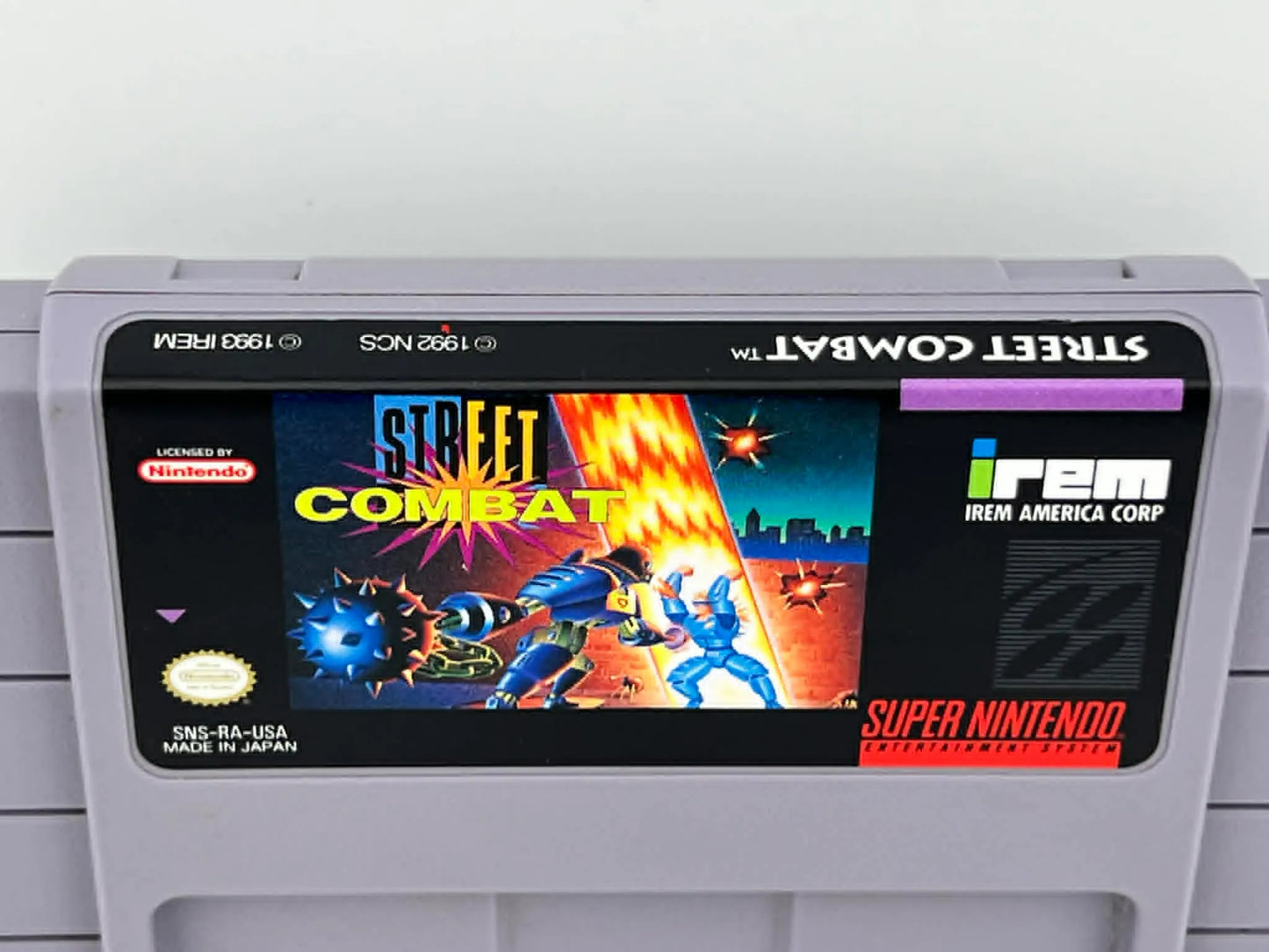 STREET COMBAT SUPER NINTENDO SNES