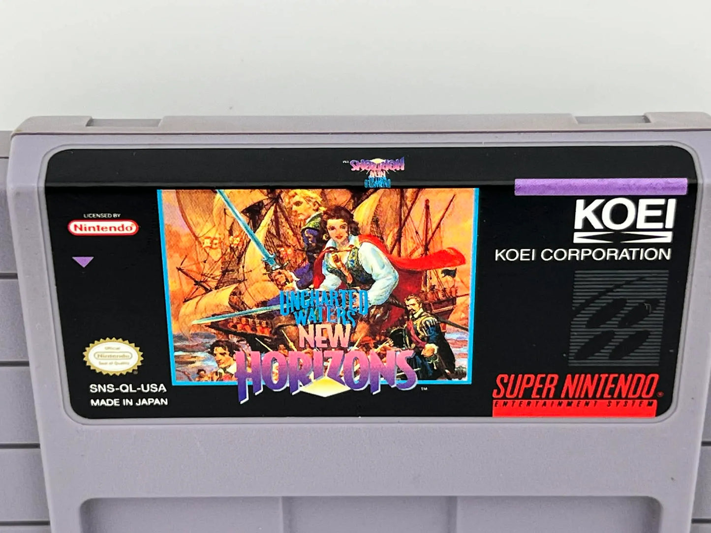 UNCHARTED WATERS NEW HORIZONS SUPER NINTENDO SNES