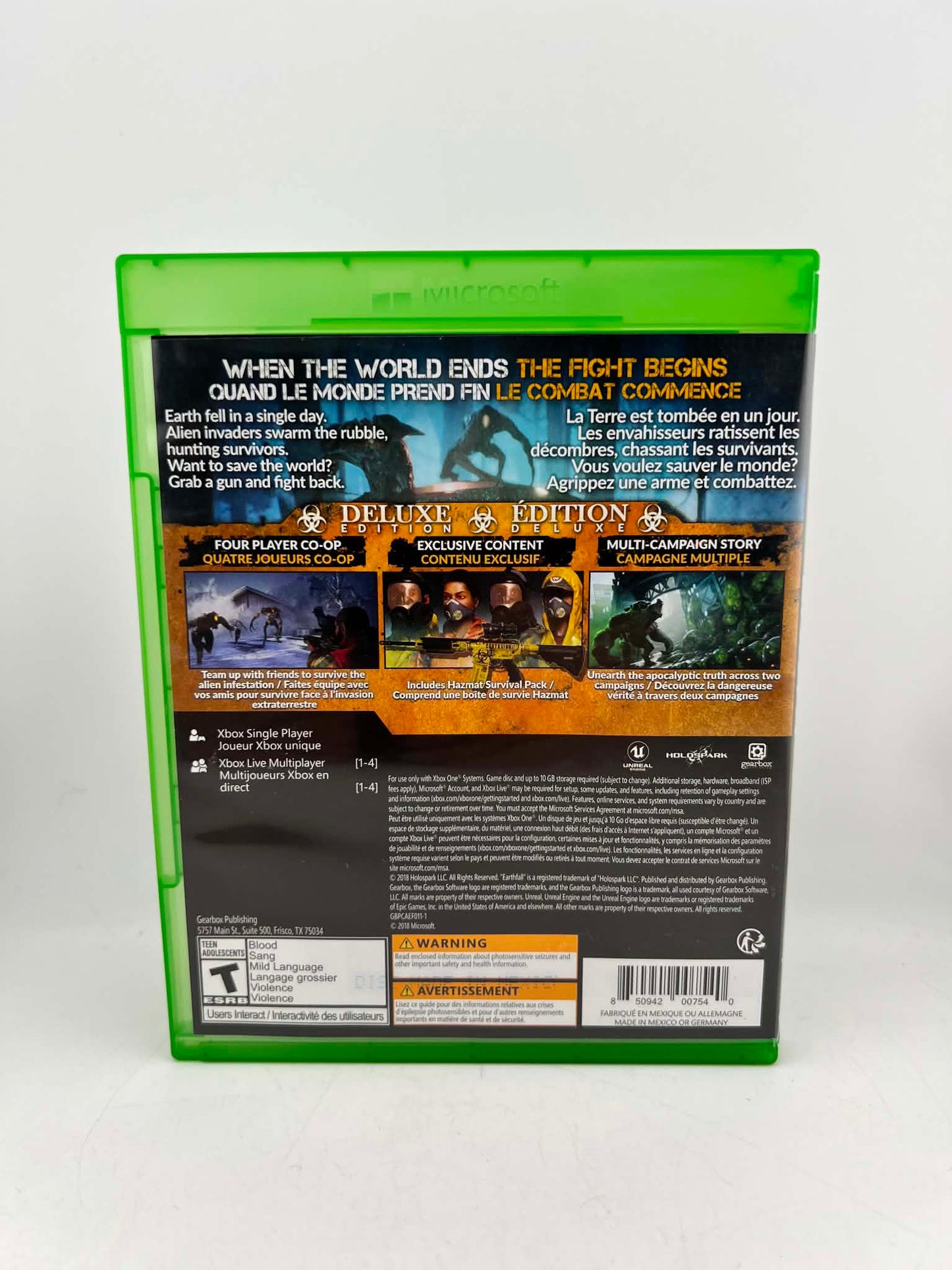Earthfall Deluxe Edition Xbox One Xone