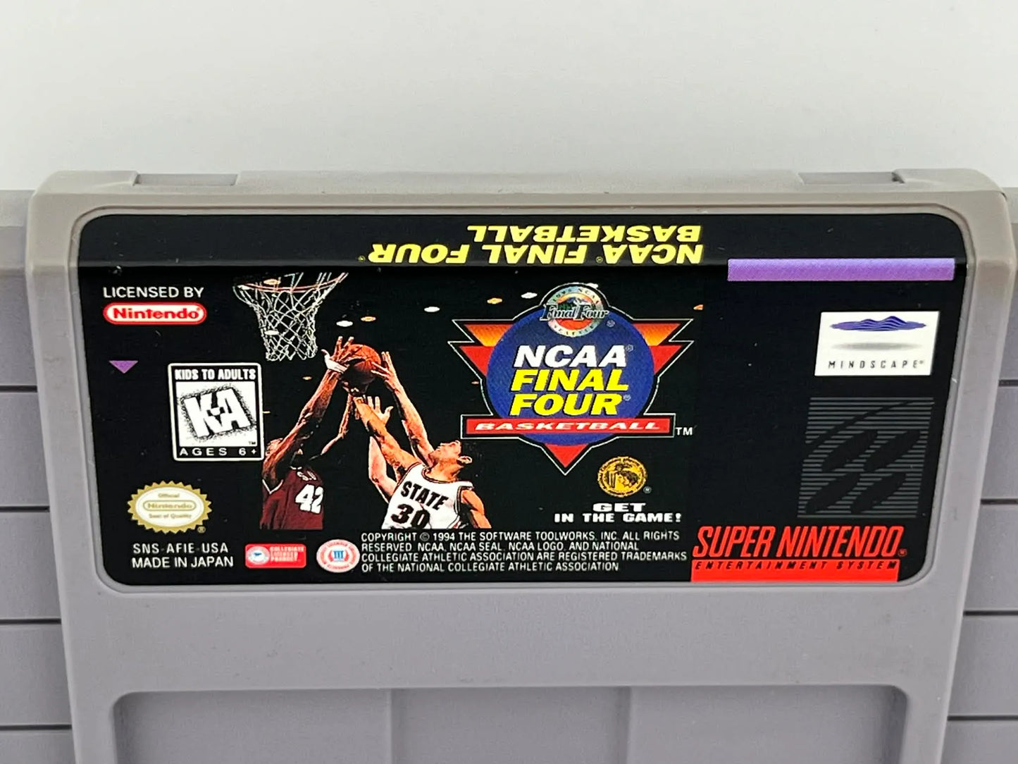 NCAA Final Four Basketball Super Nintendo SNES