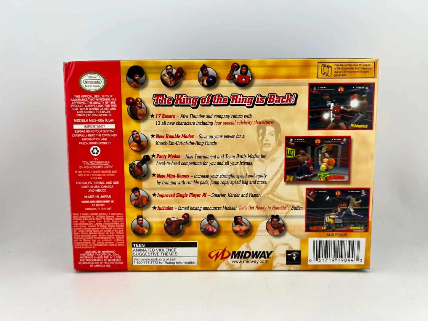 READY 2 RUMBLE BOXING ROUND 2 EN BOITE NINTENDO 64 N64