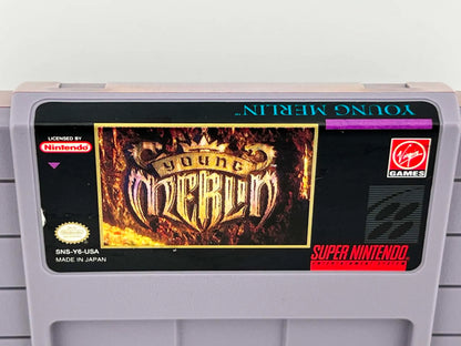 YOUNG MERLIN SUPER NINTENDO SNES