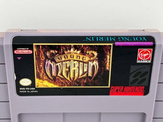 YOUNG MERLIN SUPER NINTENDO SNES