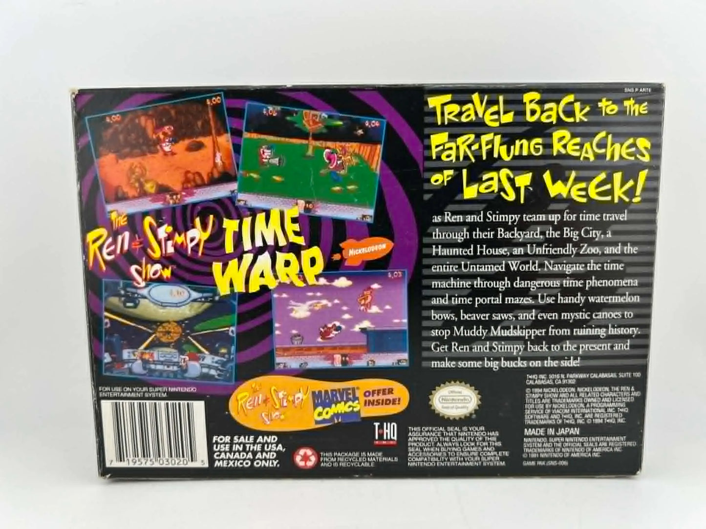 THE REN AND STIMPY SHOW: TIME WARP EN BOITE SUPER NINTENDO SNES