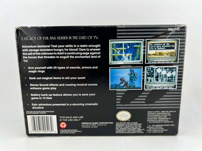YS III 3 WANDERERS FROM YS EN BOITE SUPER NINTENDO SNES