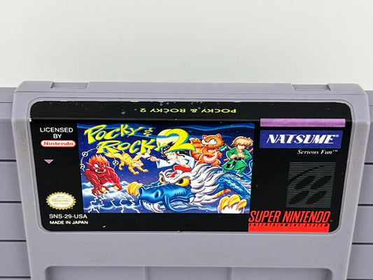 Pocky and Rocky 2 Super Nintendo SNES
