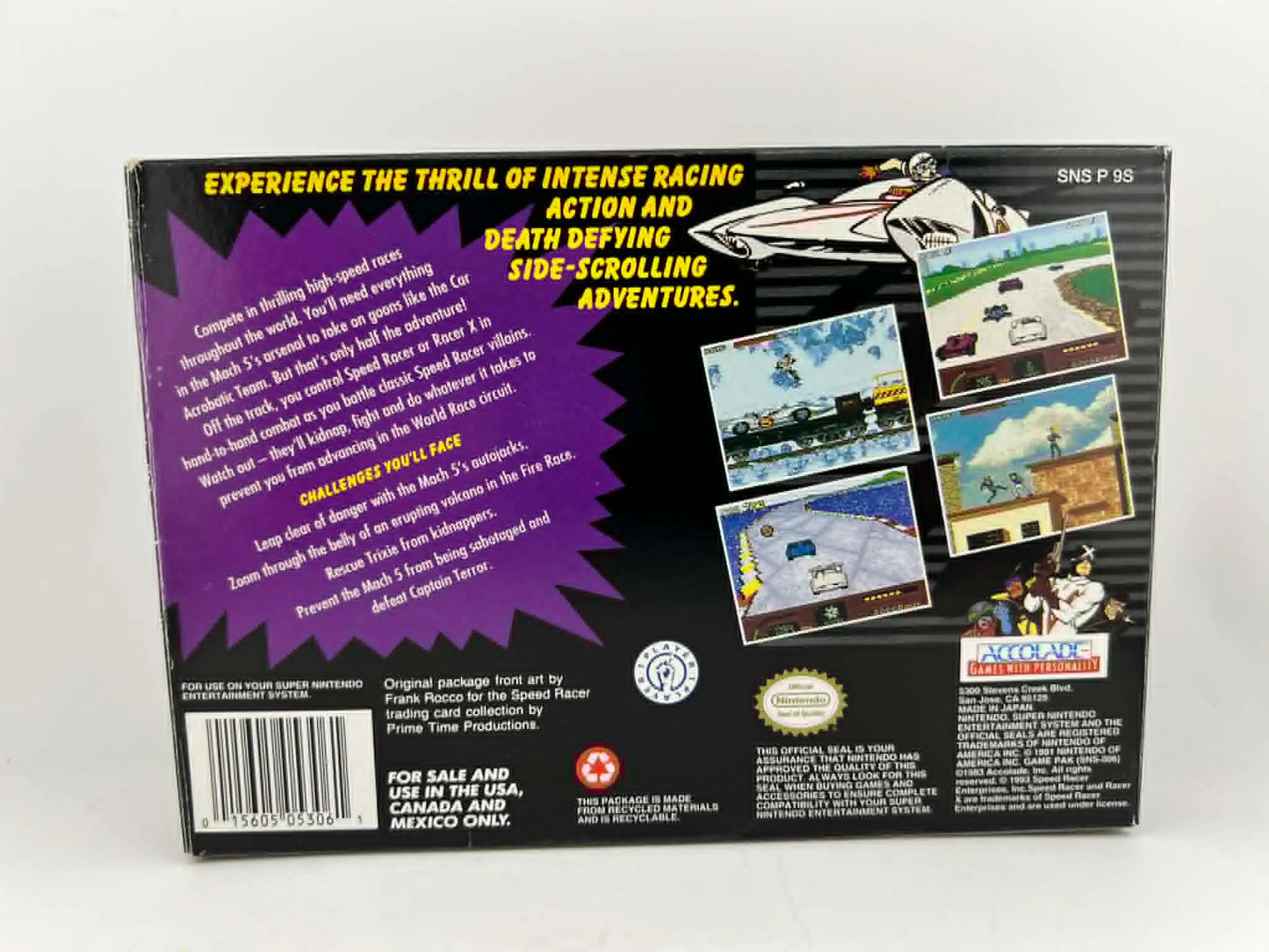 SPEED RACER IN MY MOST DANGEROUS ADVENTURES EN BOITE SUPER NINTENDO SNES