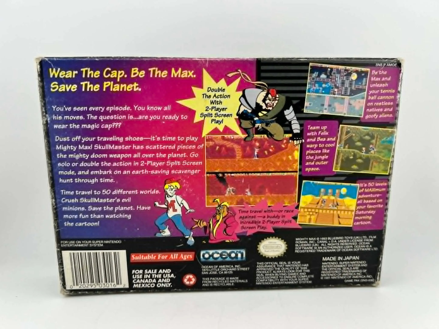 THE ADVENTURES OF MIGHTY MAX en boite SUPER NINTENDO SNES