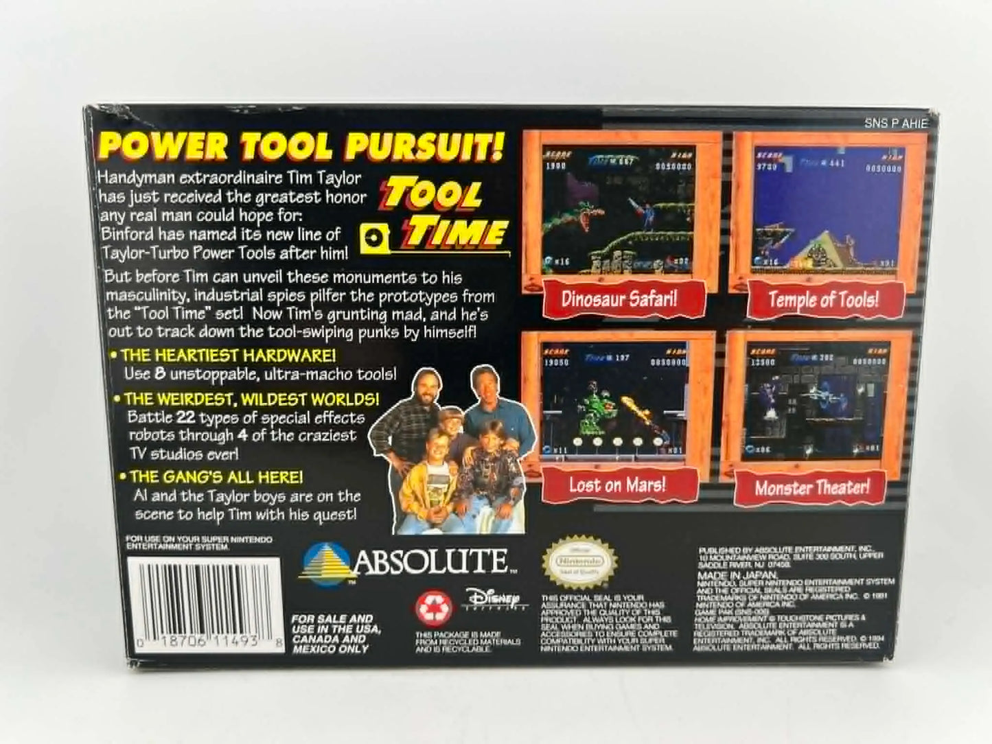 HOME IMPROVEMENT: POWER TOOL PURSUIT! en boite SUPER NINTENDO SNES