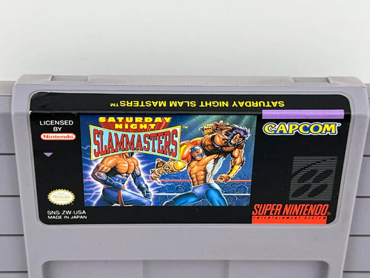 SATURDAY NIGHT SLAM MASTERS SUPER NINTENDO SNES