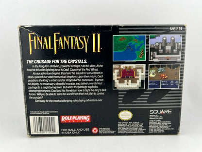 Final Fantasy II 2 Ou IV 4 En Boite Super Nintendo SNES