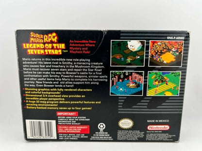 Super Mario Rpg: Legend Of The Seven Stars En Boite Super Nintendo Snes
