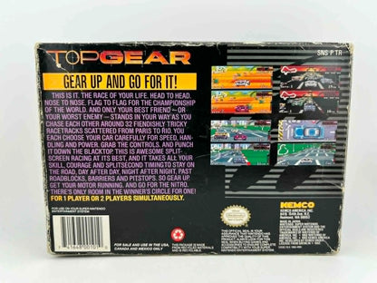 TOP GEAR EN BOITE SUPER NINTENDO SNES