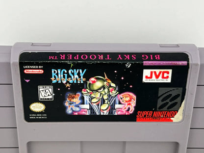 BIG SKY TROOPER SUPER NINTENDO SNES