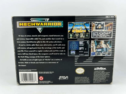 MechWarrior Super Nintendo SNES