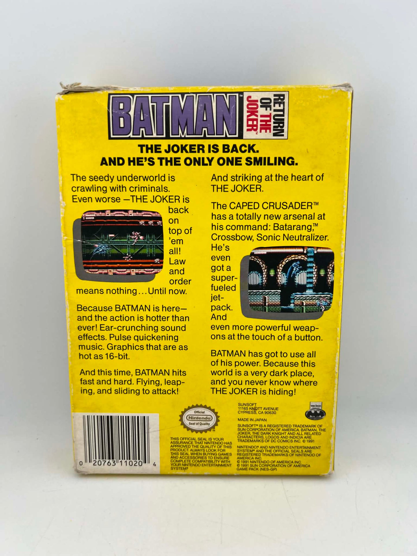 BATMAN RETURN OF THE JOKER EN BOITE NINTENDO NES