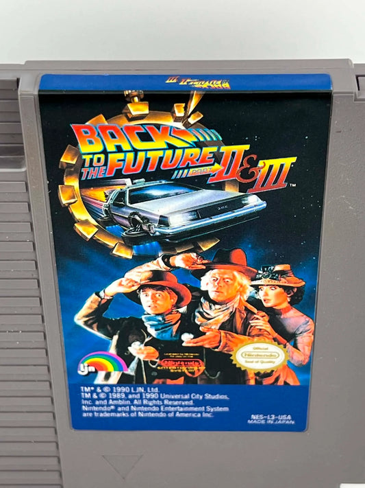 Back to the Future II 2 and III 3 Nintendo NES