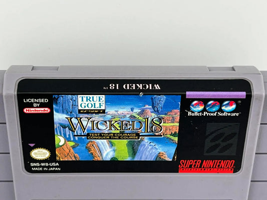 TRUE GOLF CLASSICS: WICKED 18 SUPER NINTENDO SNES