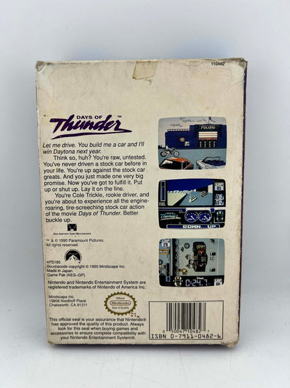 DAYS OF THUNDER EN BOITE NINTENDO NES