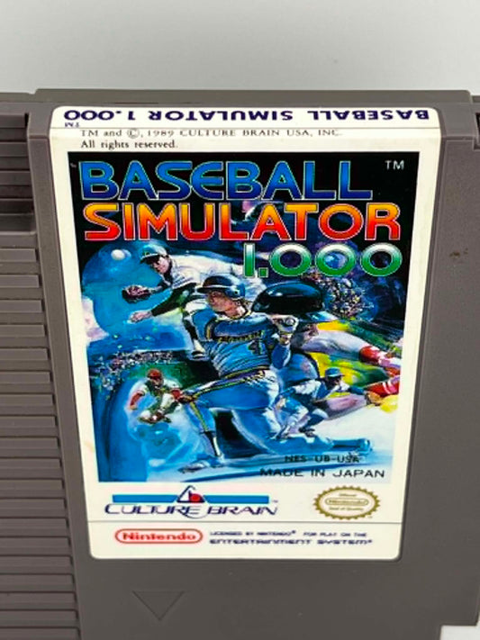 BASEBALL SIMULATOR 1.000 NINTENDO NES