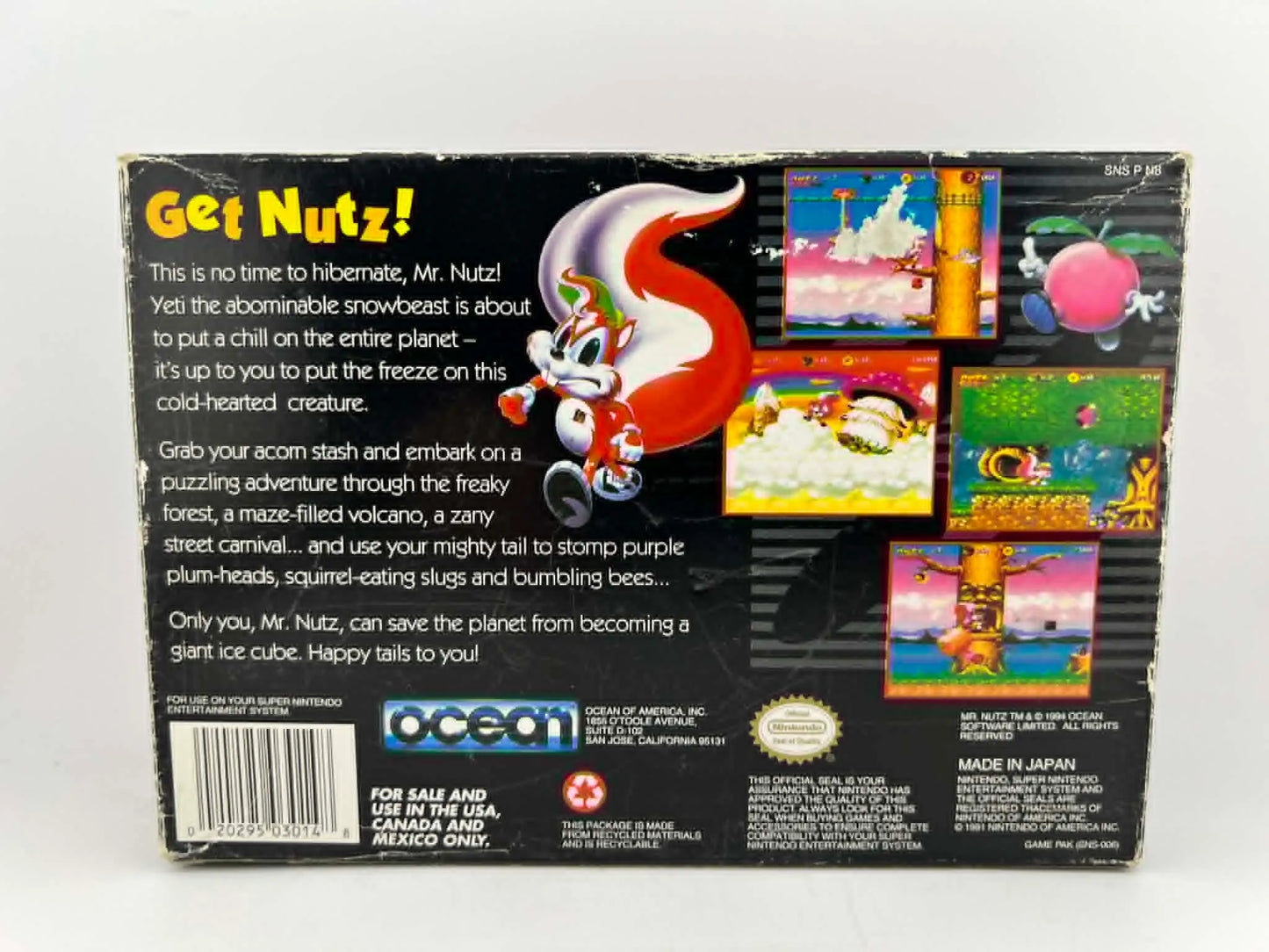 Mr. Nutz En Boite Super Nintendo SNES