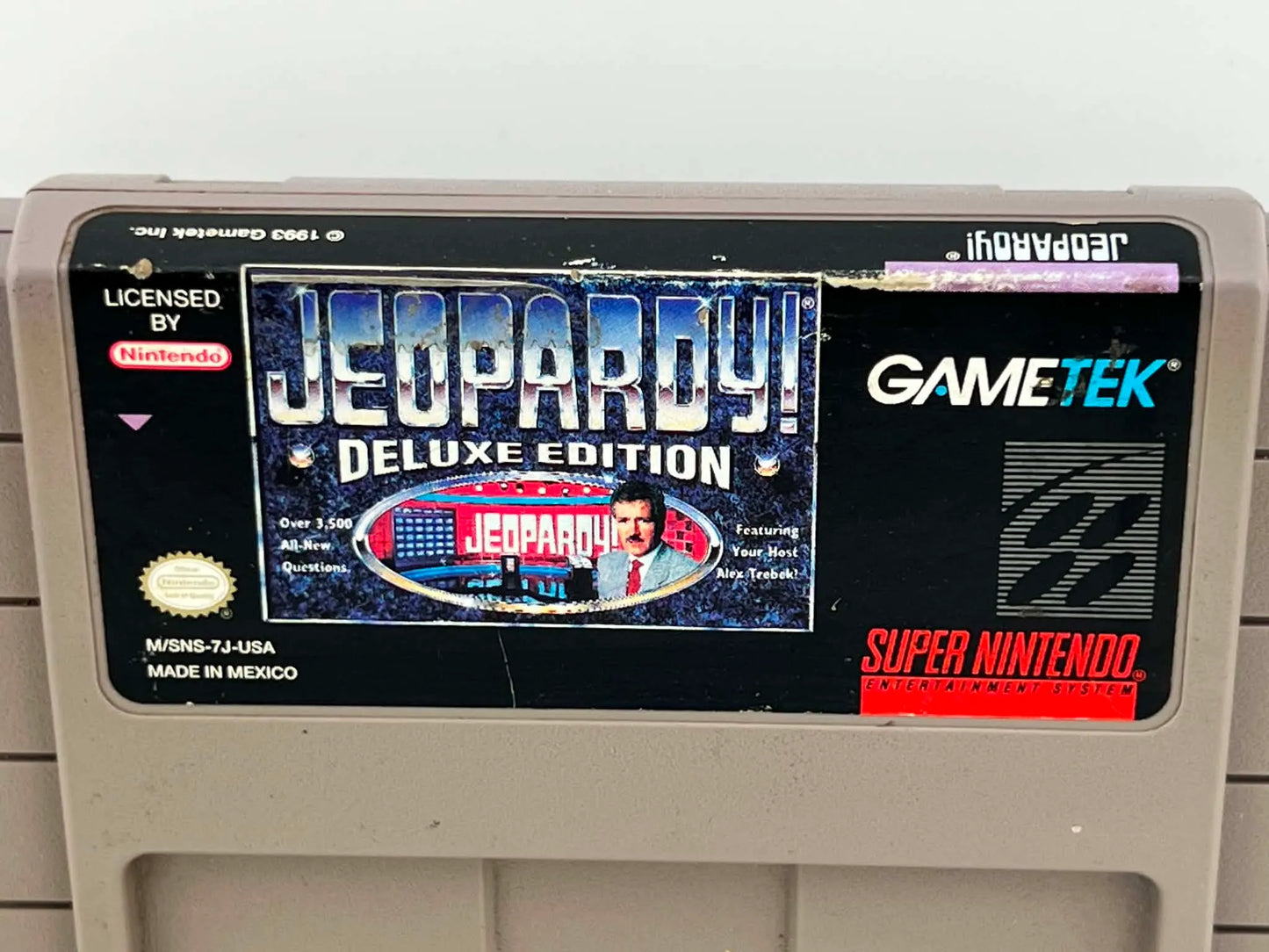 JEOPARDY DELUXE EDITION SUPER NINTENDO SNES