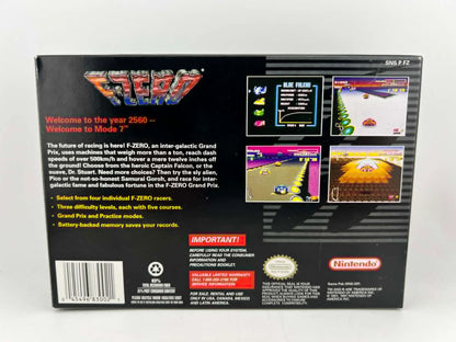 F-ZERO PLAYER'S CHOICE EN BOITE SUPER NINTENDO SNES
