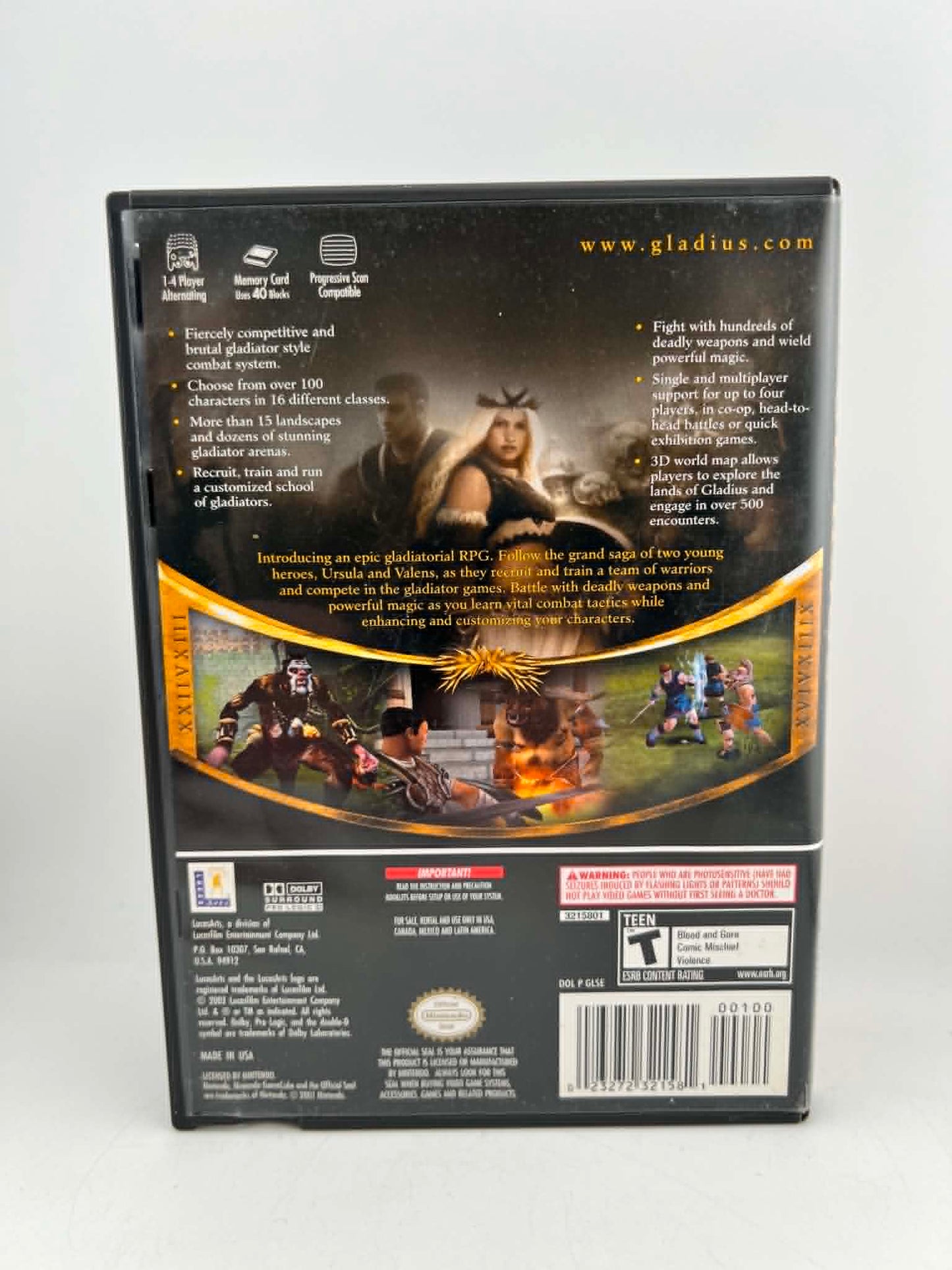 Gladius Nintendo GameCube NGC
