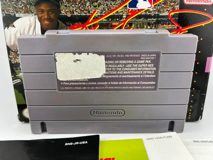 Ken Griffey Jr Present Major League Baseball Super Nintendo Snes