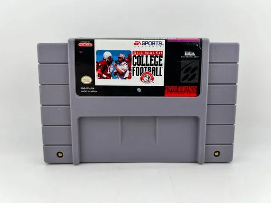 Bill Walsh College Football Super Nintendo Snes