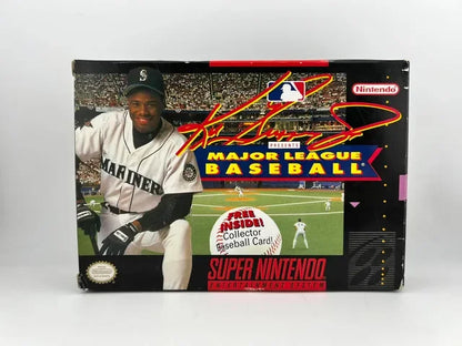 Ken Griffey Jr Present Major League Baseball Super Nintendo Snes