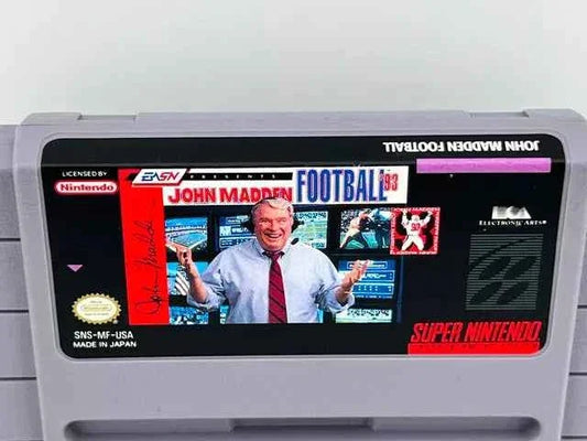 John Madden Football 93 Super Nintendo Snes