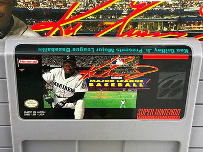 Ken Griffey Jr Present Major League Baseball Super Nintendo Snes