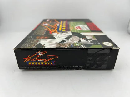 Ken Griffey Jr Present Major League Baseball Super Nintendo Snes