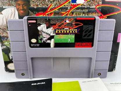 Ken Griffey Jr Present Major League Baseball Super Nintendo Snes