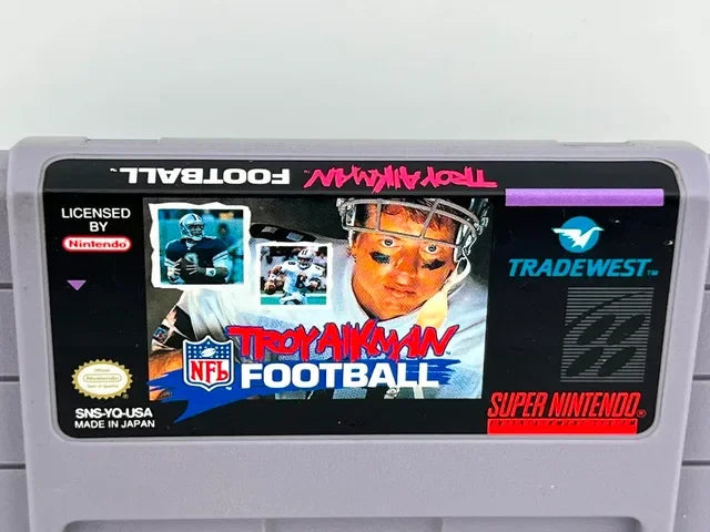 Troy Aikman NFL Football Super Nintendo SNES