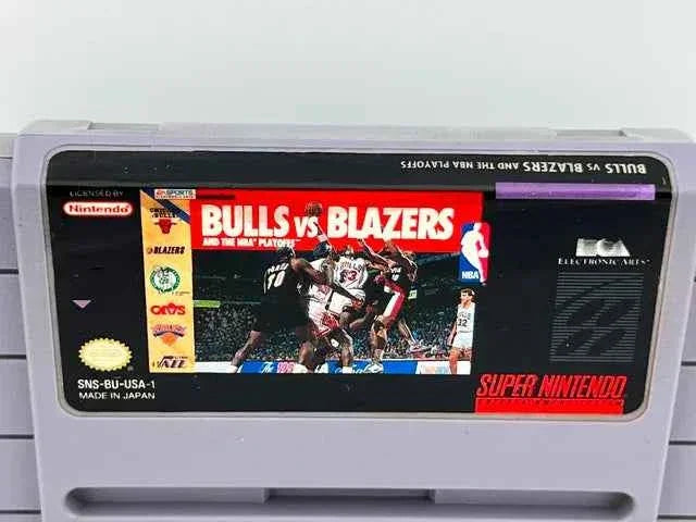 Bulls Vs Blazers and the NBA Playoffs Super Nintendo Snes
