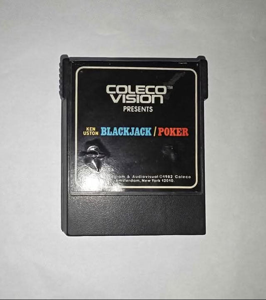 Ken Uston Blackjack-Poker Colecovision CV jeux video game-x