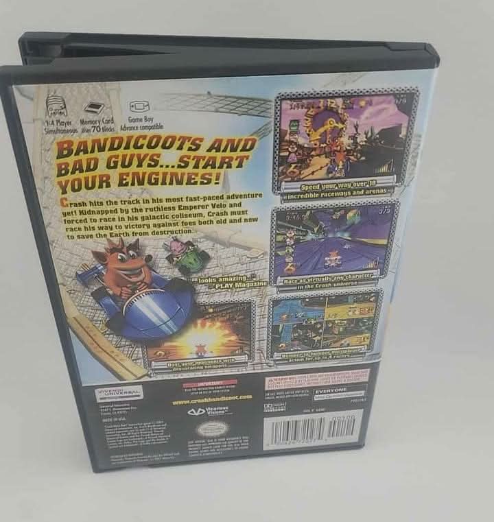 Crash Nitro Kart Nintendo Gamecube NGC jeux video game-x