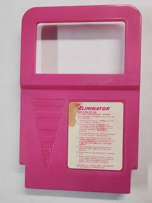 Casette pour Nettoyer The Eliminator NAKI System Cleaner Nintendo NES jeux video game-x