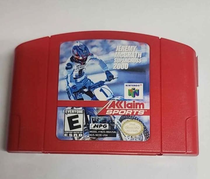Jeremy McGrath Supercross 2000 Nintendo 64 N64 ACCLAIM