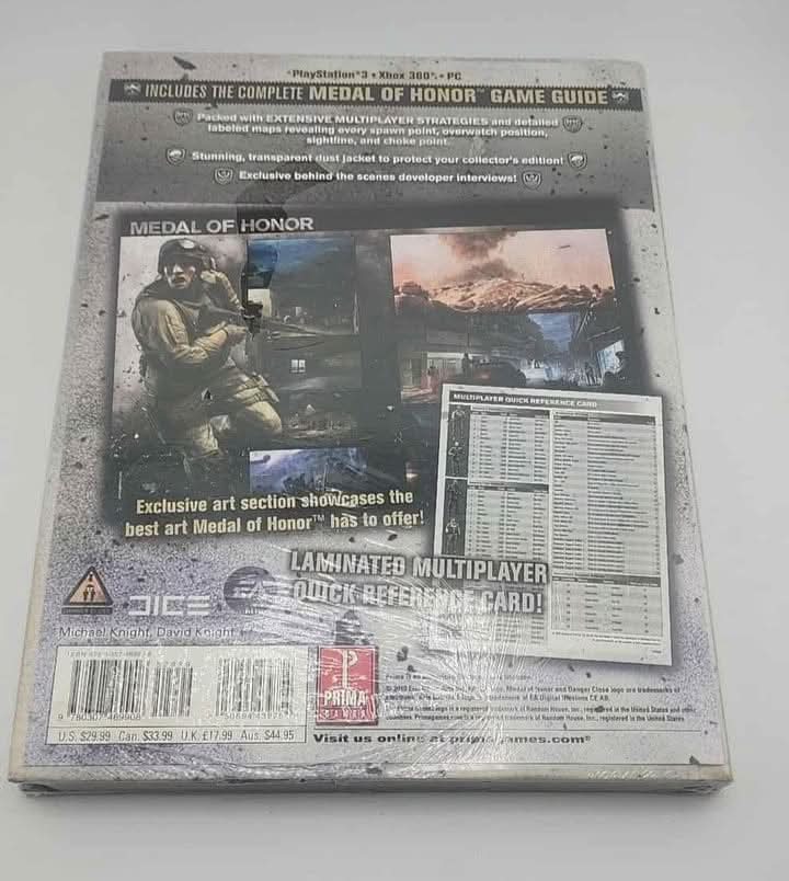 Medal Of Honor Collector's Edition Prima Strategy Guide Prima