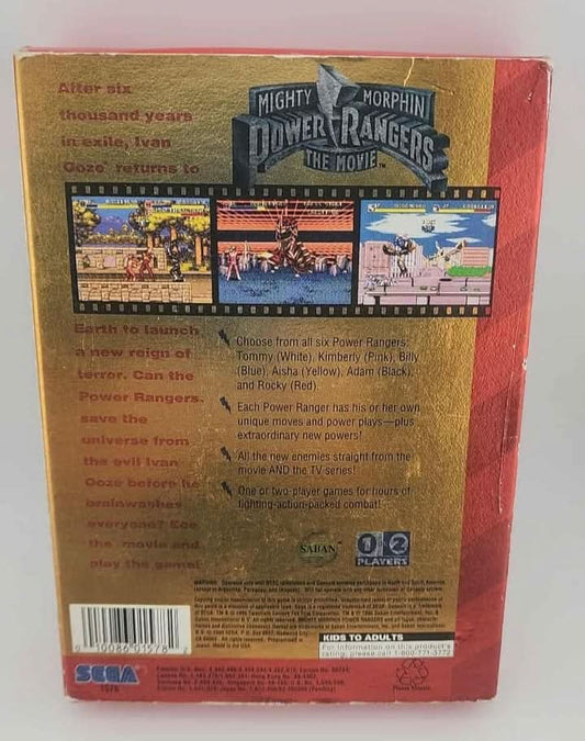 Mighty Morphin Power Rangers The Movie Sega Genesis SG sega