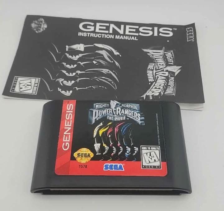 Mighty Morphin Power Rangers The Movie Sega Genesis SG sega