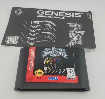 Mighty Morphin Power Rangers The Movie Sega Genesis SG sega