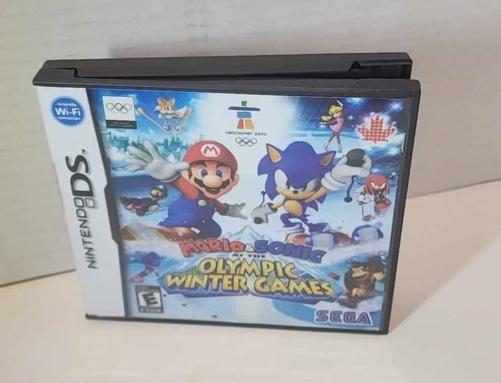Mario and Sonic at the Olympic Winter Games Vancouver 2010 Nintendo DS jeux video game-x