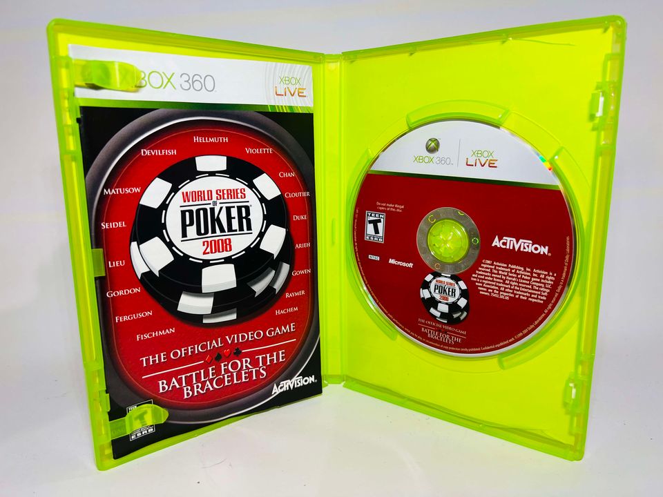 WORLD SERIES OF POKER 2008 (XBOX 360 X360) - jeux video game-x