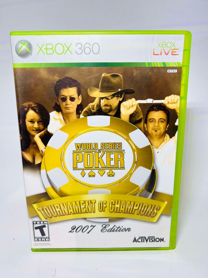 WORLD SERIES OF POKER TOURNAMENT OF CHAMPIONS 2007 (XBOX 360 X360) - jeux video game-x