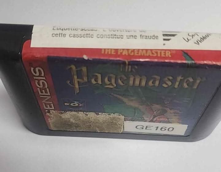 THE PAGEMASTER SEGA GENESIS SG SEGA