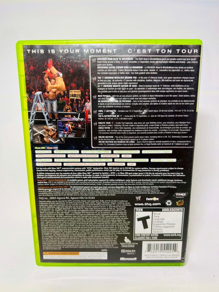 WWE SMACKDOWN VS RAW 2011 LIMITED EDITION (XBOX 360 X360) - jeux video game-x